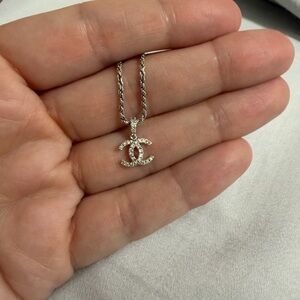Elegant Silver 10k Chanel necklace